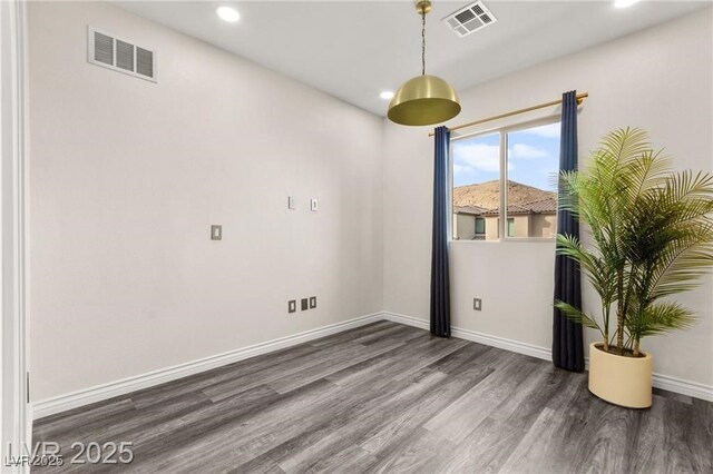 2407 Ridgeline Wash St, Las Vegas, NV 89138 - empty room featuring recessed lighting, wood finished floors, and baseboards