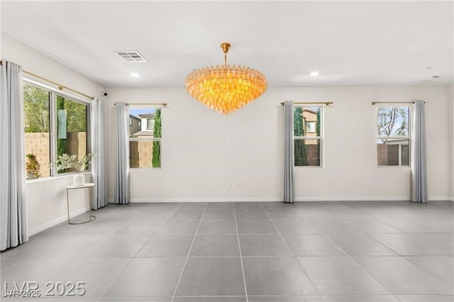 2407 Ridgeline Wash St, Las Vegas, NV 89138 - empty room featuring tile patterned floors, recessed lighting, and baseboards