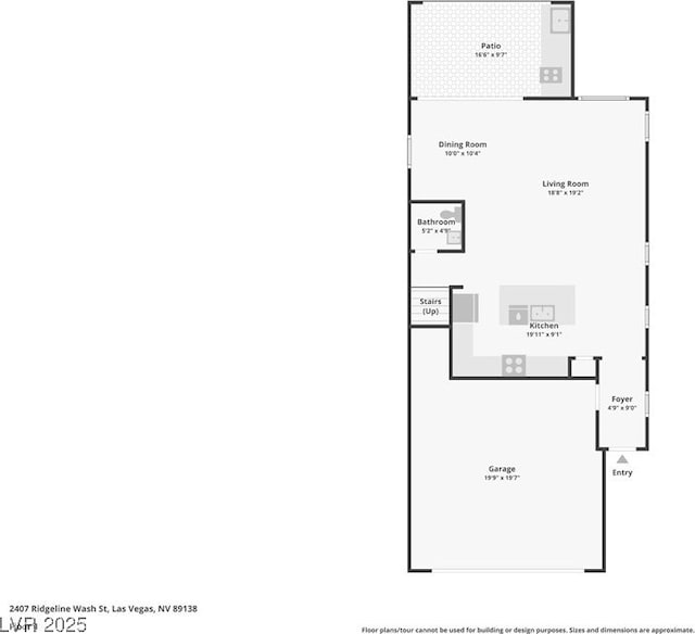2407 Ridgeline Wash St, Las Vegas, NV 89138 - property floor plan