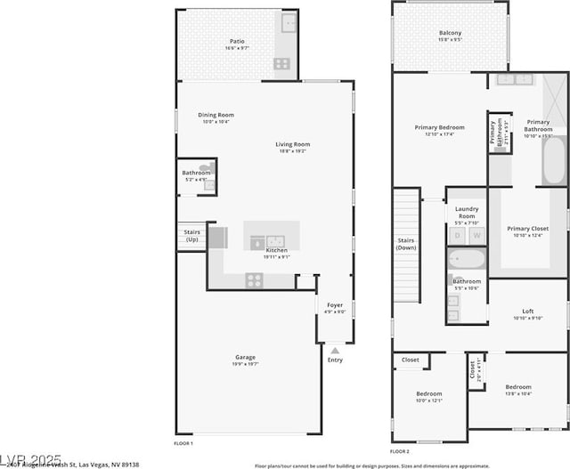 2407 Ridgeline Wash St, Las Vegas, NV 89138 - room layout