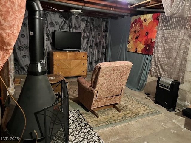 2228 Campton, Ely, NV 89301 - living area with a wood stove