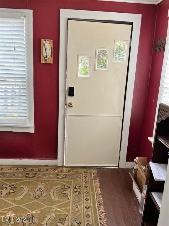 2228 Campton, Ely, NV 89301 - entryway featuring plenty of natural light, baseboards, and wood finished floors