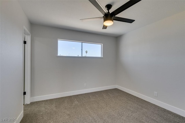 6100 Fawn Cir, Las Vegas, NV 89107 - unfurnished room featuring carpet flooring, a ceiling fan, and baseboards