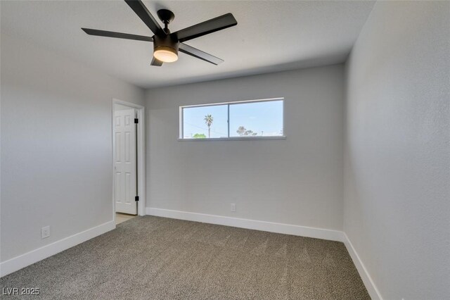 6100 Fawn Cir, Las Vegas, NV 89107 - carpeted spare room featuring ceiling fan and baseboards