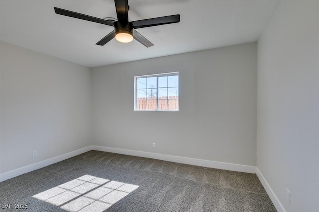 4360 El Tovar Rd, Las Vegas, NV 89115 - carpeted empty room featuring baseboards and ceiling fan