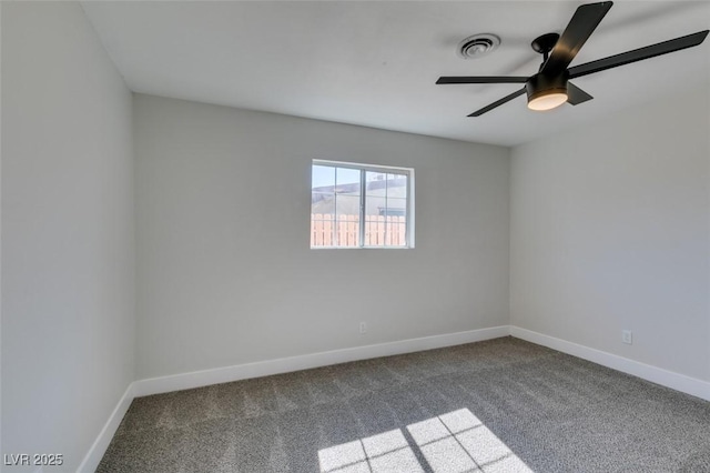 4360 El Tovar Rd, Las Vegas, NV 89115 - carpeted spare room featuring a ceiling fan and baseboards