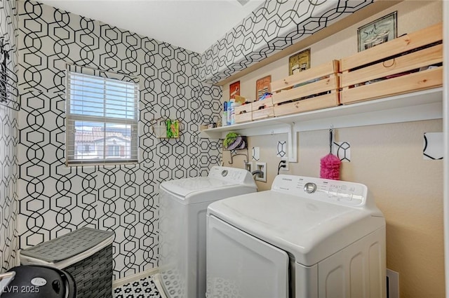 1413 Miller Ridge Ave, North Las Vegas, NV 89031 - washroom featuring independent washer and dryer