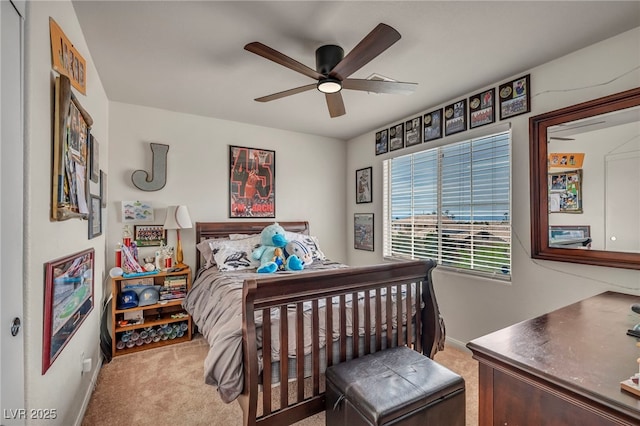 10952 Napa Ridge Dr, Las Vegas, NV 89144 - bedroom with carpet flooring and ceiling fan