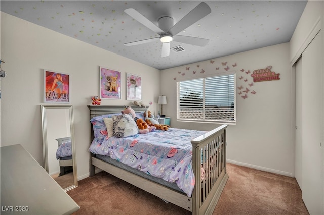 10952 Napa Ridge Dr, Las Vegas, NV 89144 - bedroom with carpet flooring and a ceiling fan