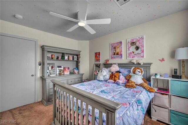 10952 Napa Ridge Dr, Las Vegas, NV 89144 - bedroom featuring light carpet and a ceiling fan