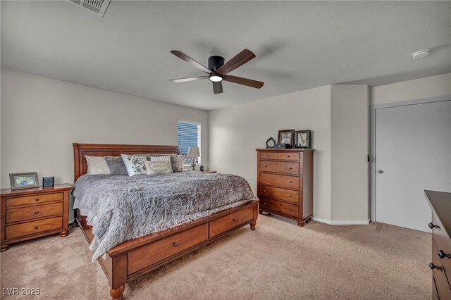 10952 Napa Ridge Dr, Las Vegas, NV 89144 - bedroom with light colored carpet and a ceiling fan