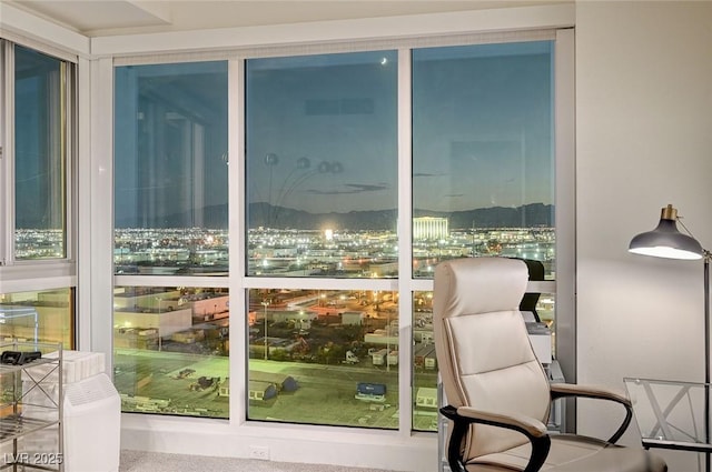 4525 Dean Martin Dr Unit 1208, Las Vegas, NV 89103 - sunroom / solarium with a view of city lights