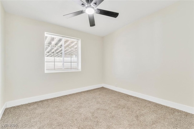 3212 Hickey Ave, North Las Vegas, NV 89030 - carpeted empty room with baseboards and a ceiling fan