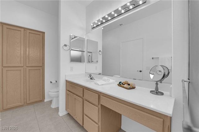 2323 Barbers Point Pl, Las Vegas, NV 89134 - bathroom featuring tile patterned flooring, toilet, and vanity