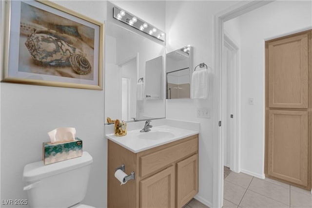 2323 Barbers Point Pl, Las Vegas, NV 89134 - bathroom with vanity, tile patterned floors, and toilet