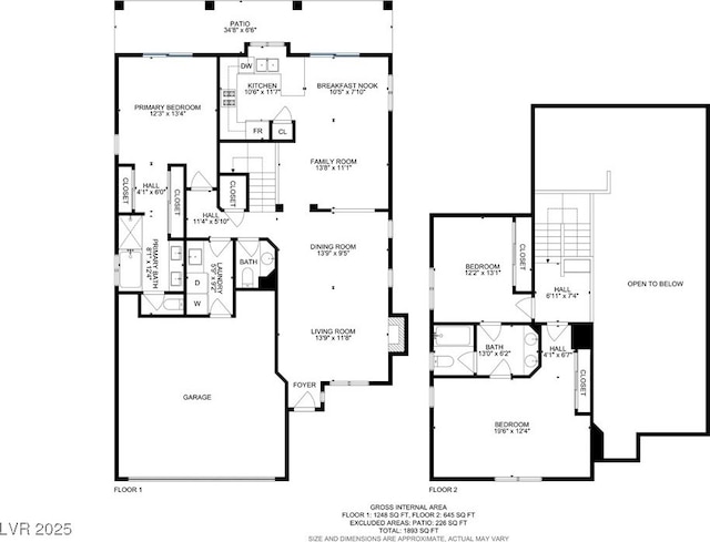 1305 Chaparral Summit Dr, Las Vegas, NV 89117 - room layout