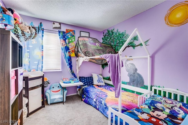5706 W Lake Mead Blvd, Las Vegas, NV 89108 - carpeted bedroom featuring a textured ceiling