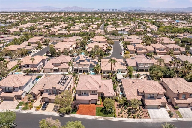 2846 Barrow Downs St, Las Vegas, NV 89135 - aerial perspective of suburban area with a mountainous background