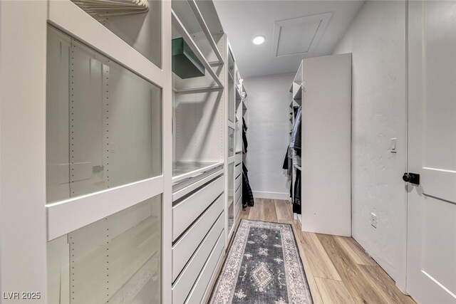 365 Crown Mesa Ave, Las Vegas, NV 89138 - spacious closet featuring light wood finished floors