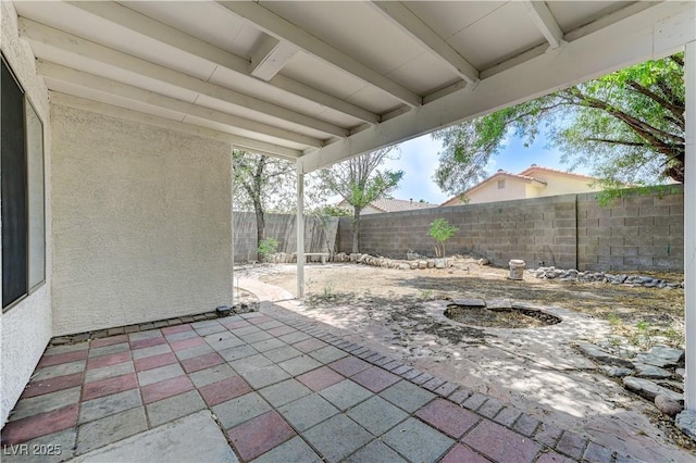 7865 March Brown Ave, Las Vegas, NV 89149 - fenced backyard featuring a patio