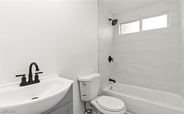 4046 Bridgeview Cir, Las Vegas, NV 89147 - full bath featuring toilet, vanity, and shower / bathtub combination