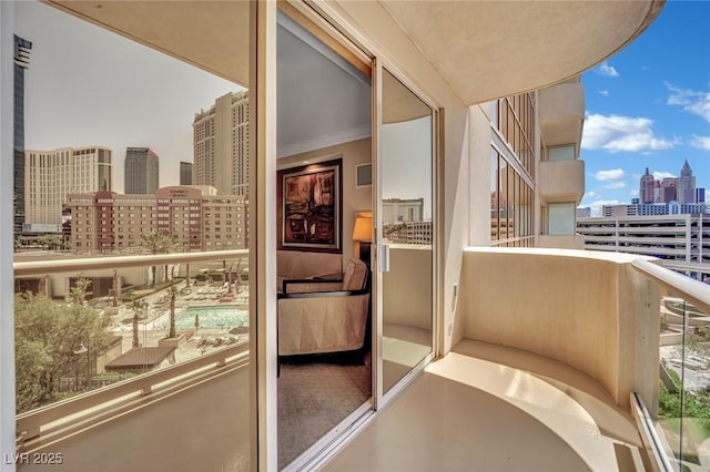135 E Harmon Ave Unit 315, Las Vegas, NV 89109 - balcony with a skyline view