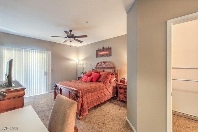 6480 Annie Oakley Dr Unit 624, Las Vegas, NV 89120 - bedroom featuring light carpet and ceiling fan