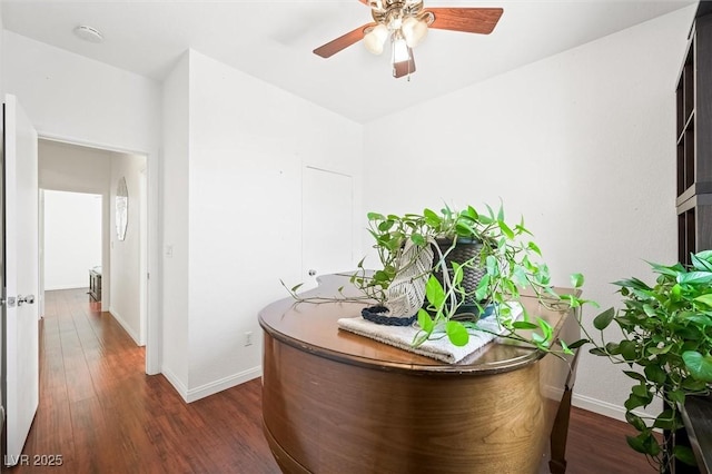 9104 Ashiwi Ave, Las Vegas, NV 89178 - hall with wood finished floors and baseboards