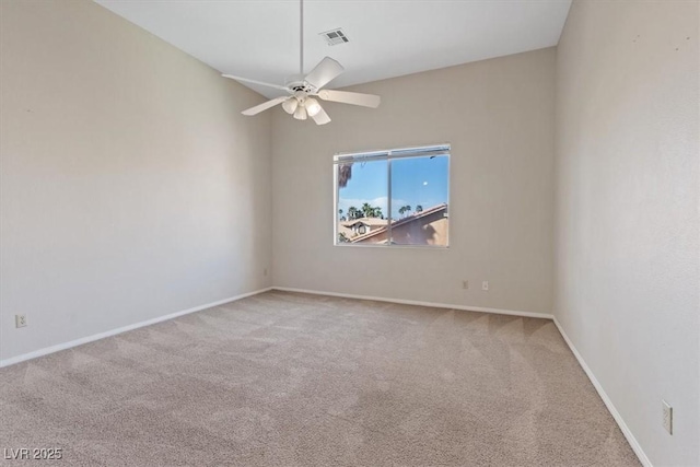 2812 Via Avanti St, Henderson, NV 89074 - spare room with carpet, a ceiling fan, and baseboards