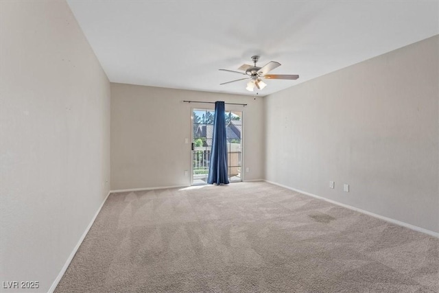 2812 Via Avanti St, Henderson, NV 89074 - empty room featuring a ceiling fan, carpet flooring, and baseboards