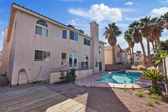 2812 Via Avanti St, Henderson, NV 89074 - view of pool with a patio and a pool with connected hot tub