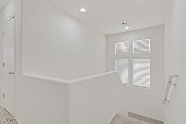 9535 Stills Way, Las Vegas, NV 89148 - staircase featuring carpet, baseboards, and recessed lighting
