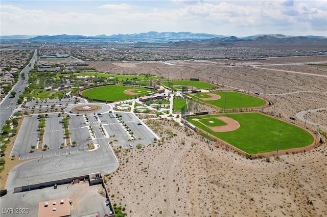 9393 New Utrecht St, Las Vegas, NV 89178 - drone / aerial view of a mountainous background and a park