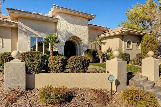 2111 Bogart Ct, Las Vegas, NV 89117 - view of front facade with stucco siding