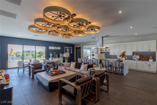 4290 Solace St, Las Vegas, NV 89135 - living area featuring recessed lighting and plenty of natural light