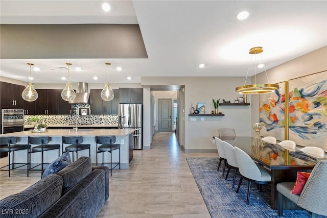 4290 Solace St, Las Vegas, NV 89135 - dining space featuring recessed lighting and baseboards