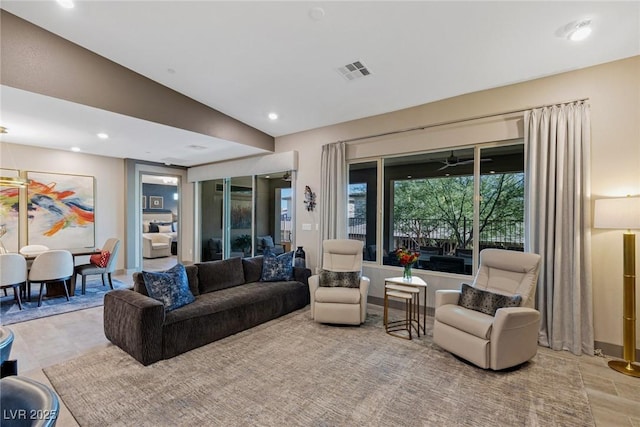 4290 Solace St, Las Vegas, NV 89135 - living area featuring recessed lighting and lofted ceiling