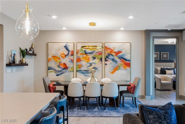 4290 Solace St, Las Vegas, NV 89135 - dining room featuring wood finished floors and recessed lighting