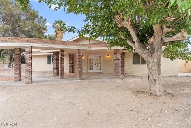 4805 Jay Ave, Las Vegas, NV 89130 - view of front of house featuring french doors and brick siding
