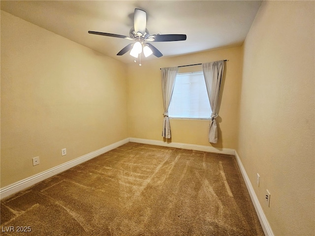 9462 Alhambra Valley St, Las Vegas, NV 89178 - carpeted empty room with baseboards and a ceiling fan