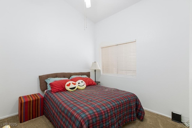610 Playa Del Sol Way, Henderson, NV 89015 - bedroom featuring carpet floors, lofted ceiling, and baseboards