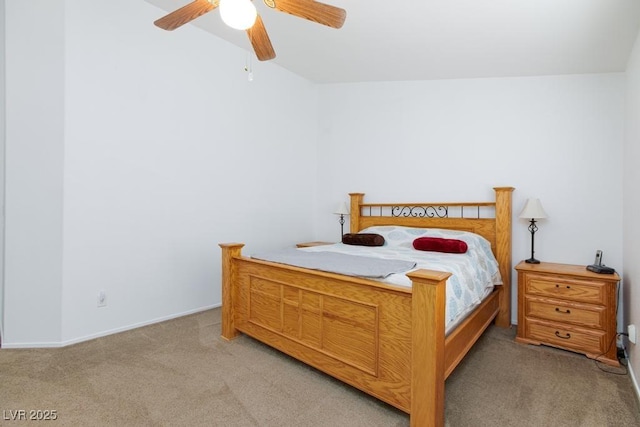 610 Playa Del Sol Way, Henderson, NV 89015 - bedroom featuring light colored carpet, baseboards, and a ceiling fan