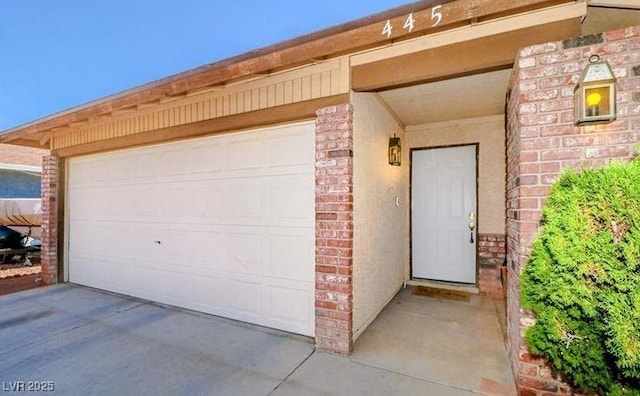 445 Sam Jonas Dr, Las Vegas, NV 89145 - view of exterior entry with brick siding