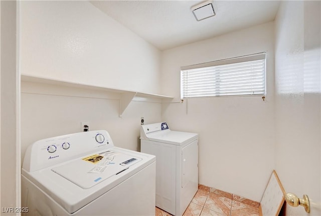 420 Clifton Heights Dr, Las Vegas, NV 89145 - laundry room featuring independent washer and dryer and light tile patterned floors