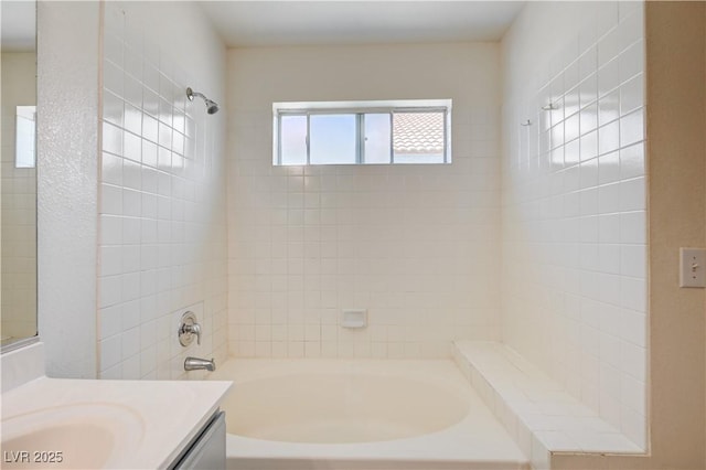 420 Clifton Heights Dr, Las Vegas, NV 89145 - bathroom featuring vanity and  shower combination