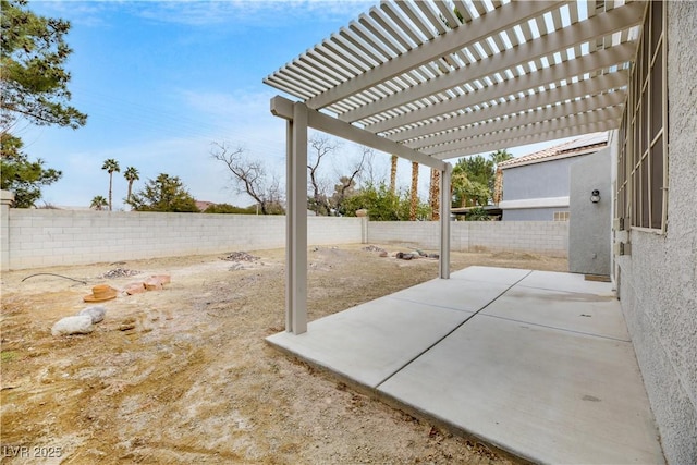 2418 Antler Point Dr, Henderson, NV 89074 - fenced backyard with a patio and a pergola