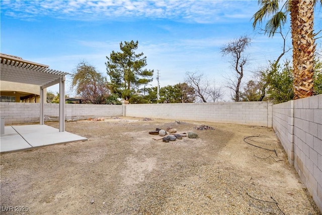 2418 Antler Point Dr, Henderson, NV 89074 - fenced backyard with a patio area and a pergola