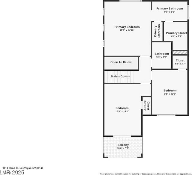 9613 Eland Ct, Las Vegas, NV 89149 - property floor plan