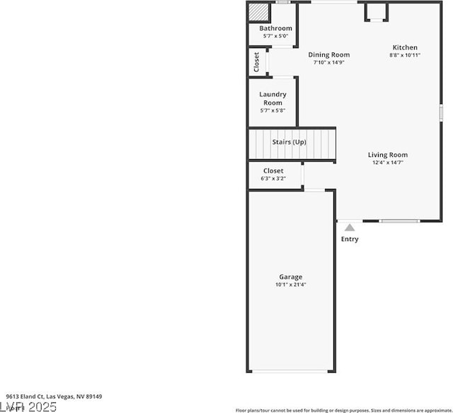 9613 Eland Ct, Las Vegas, NV 89149 - floor plan / room layout