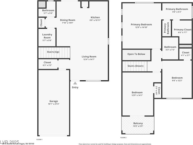 9613 Eland Ct, Las Vegas, NV 89149 - floor plan / room layout